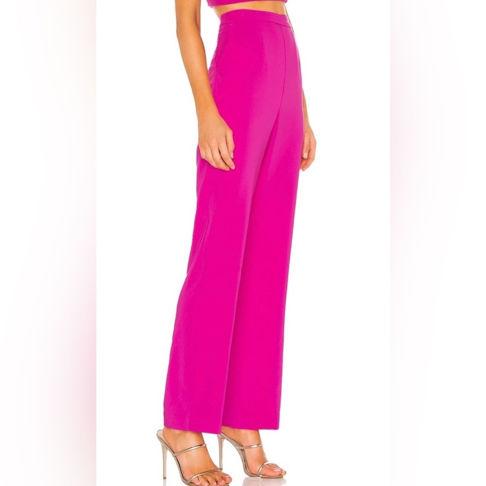 NBD Women's Topaz High Rise Pant in Magenta Pink Size Medium Retail $178 Revolve - Picture 2 of 9